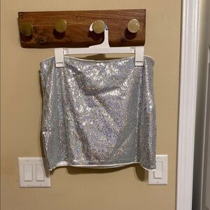 Sequin mini skirt